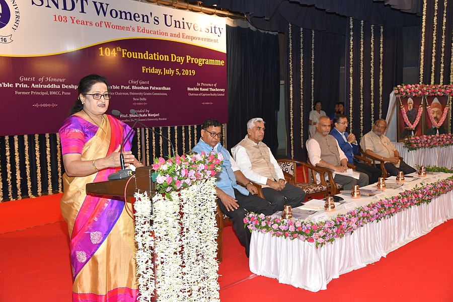 VC SNDT WU Address at Foundation Day 2019