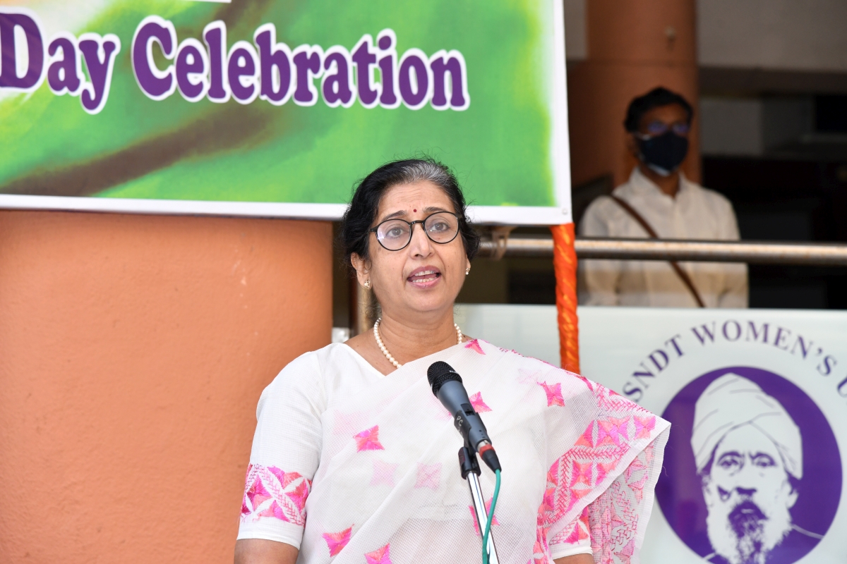 Republic day ceremony Churchgate Campus, SNDTWU