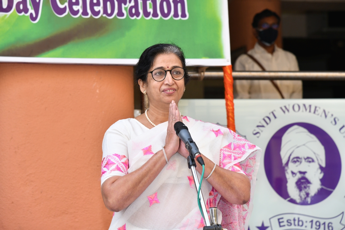 Republic day ceremony Churchgate Campus, SNDTWU