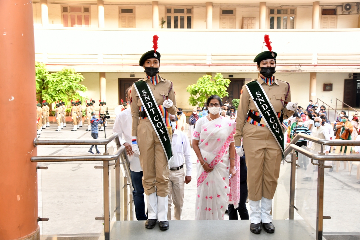 Republic day ceremony Churchgate Campus, SNDTWU