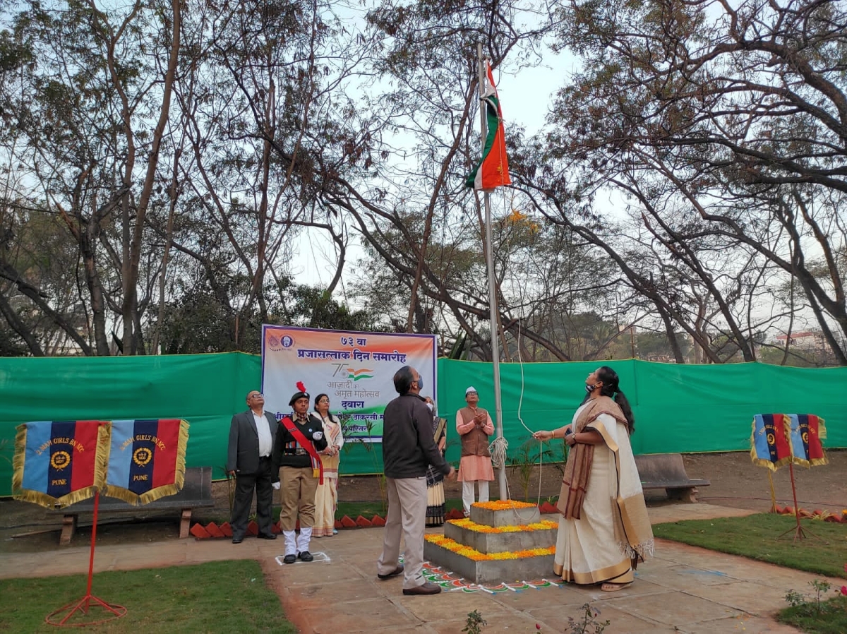 Republic day ceremony Pune Campus, SNDTWU