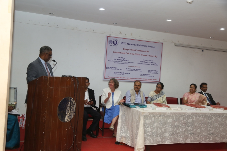 Inauguration Ceremony of the International Cell of SNDTWU
