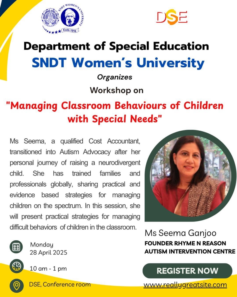 Department of Special Education, Juhu