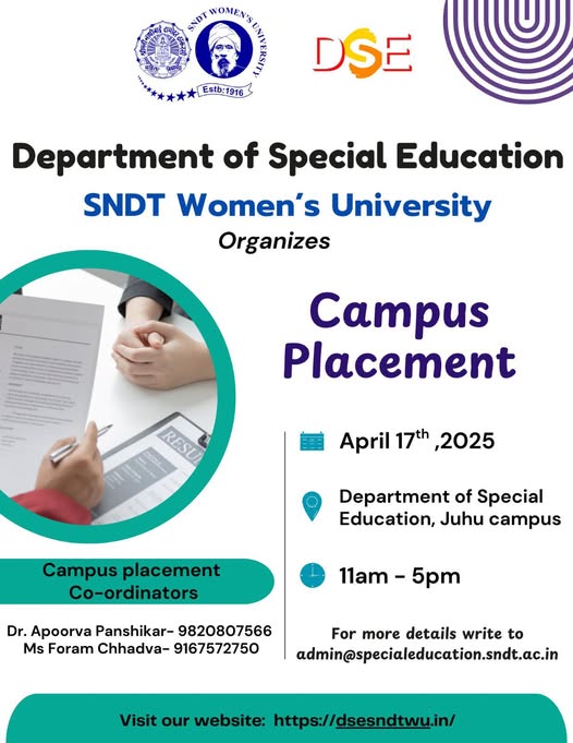 Department of Special Education, Juhu
