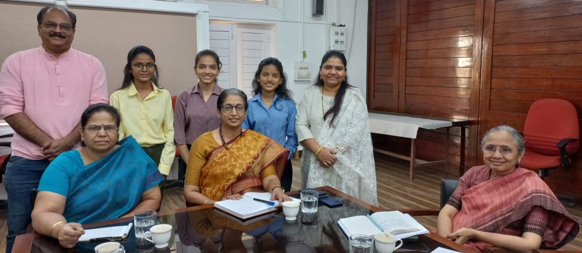 Prof. Ujwala Chakradeo with Students